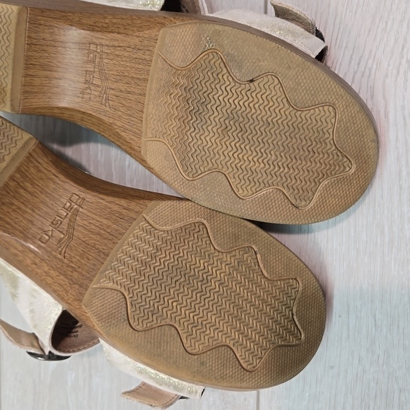 Dansko Women Leather Straps Heels Platform shoes Sandals sz 38/7.5-8 - Picture 11 of 14